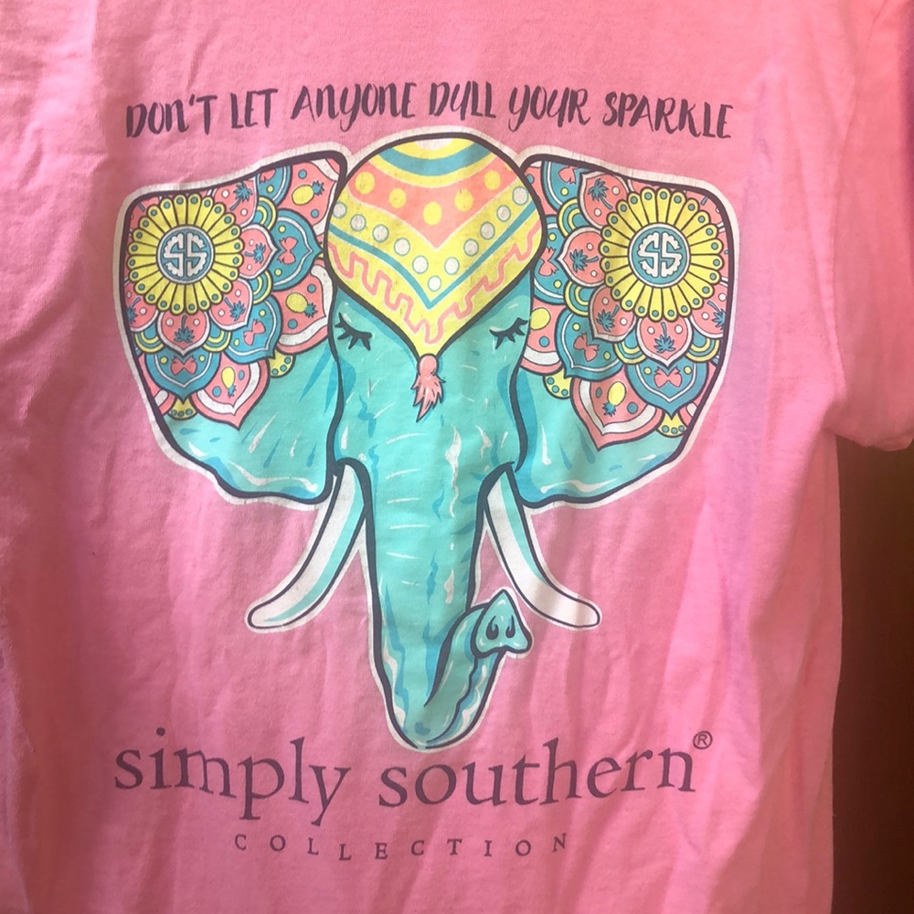 Simply southern pink tee shirt